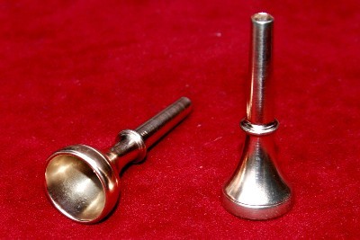 Embout de trompe de chasse (photo par Pierre BOURGUIGNON, veneur de Sainte Marie-Madeleine)