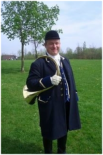 Emmanuel GUSTIN, sonneur de trompe de chasse et Veneur de Sainte Marie-Madeleine